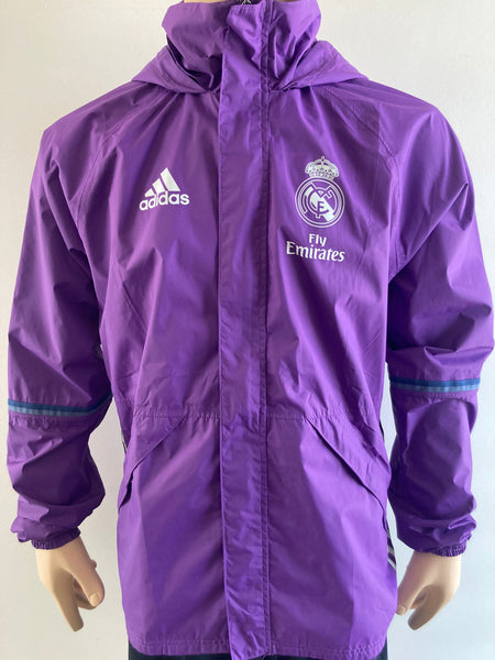 Chamarra impermeable Adidas Real Madrid 2016 17 Entrenamiento Training Climastorm Kitroom Player Issue