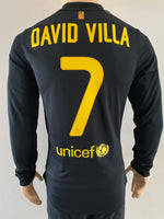 Jersey Nike FC Barcelona 2011-12 Away/Visita David Villa Long sleeve Kitroom Player Issue New