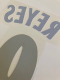Name set Número “Reyes 9” Arsenal 2004-07 Para la camiseta de visita/for away kit Premier League SportingiD
