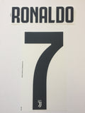 Name Set Número “Ronaldo 7” Para jersey de NIÑO Juventus 2018-19 Para la camiseta de local y visita/for Home and away kits Dekographics