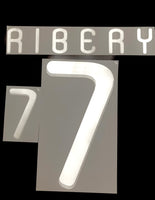 Name set Número Ribery 7 Selección Francia 2010 Mundial de Sudáfrica  Para la camiseta de local/for Home kit Dekographics