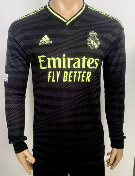 Jersey Adidas Real Madrid 2022-23 Tercera/Third kit Long sleeve Champions League Player Issue Heat. Rdy