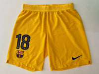 Short FC Barcelona 2020 - 21 Senyera Jordi Alba versión jugador de Utileria