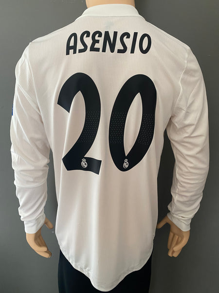 Jersey Adidas Real Madrid CF 2018-19 Local/Home UCL Long Sleeve Marco Asensio Climachill Kitroom Player Issue