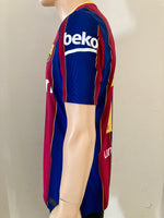 Jersey Barcelona 2020-21 Supercopa Final MDT Final Messi Versión Jugador utileria shirt player issue kitroom printed tag